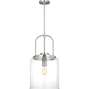 Anders Large Pendant in Brushed Nickel - Visual Comfort Ceiling Lights
