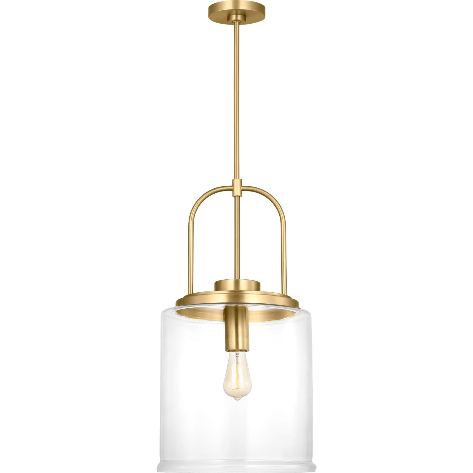 Anders Large Pendant in Brushed Nickel - Visual Comfort Ceiling Lights