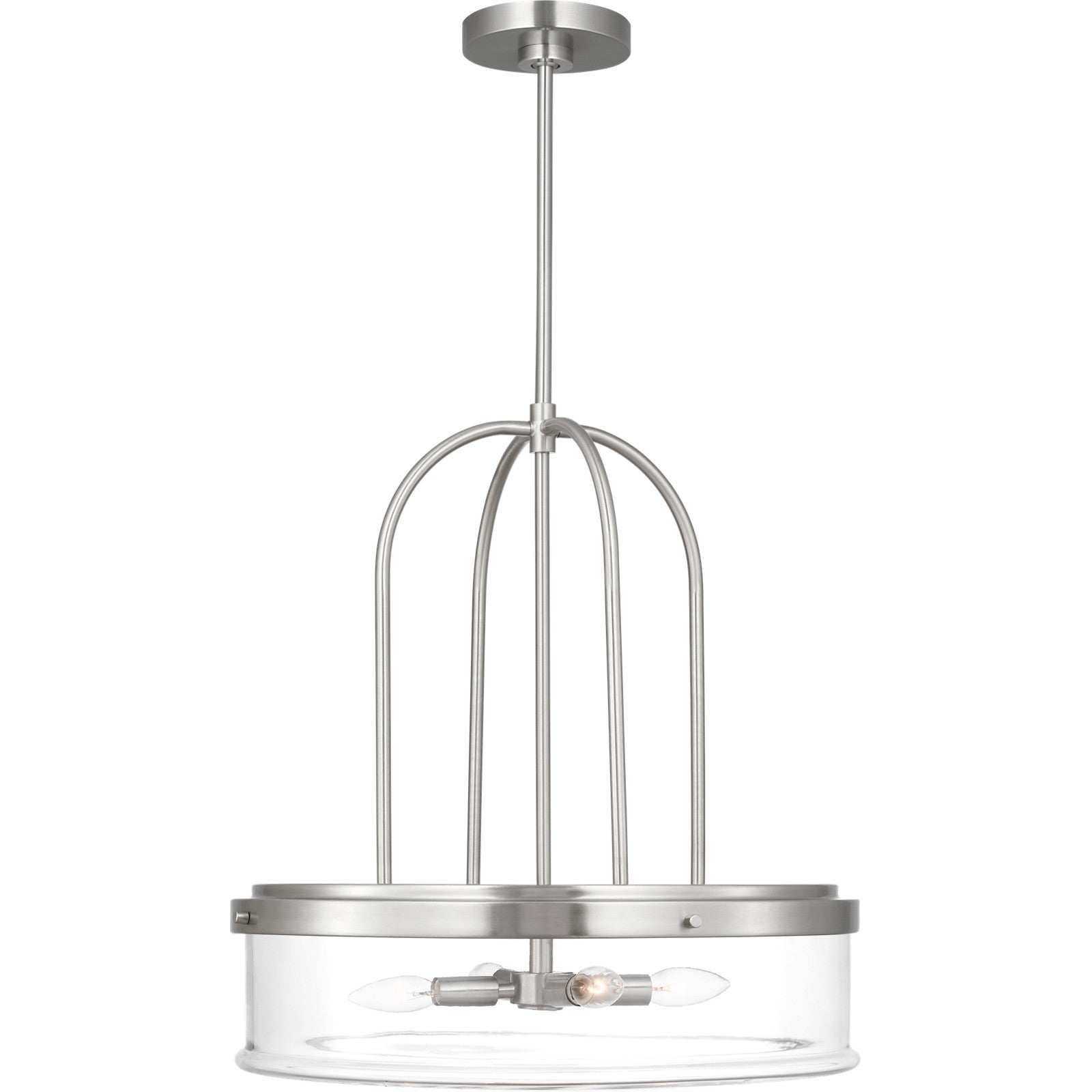 Anders Extra Large Pendant Brushed Nickel - Visual Comfort Ceiling Lights