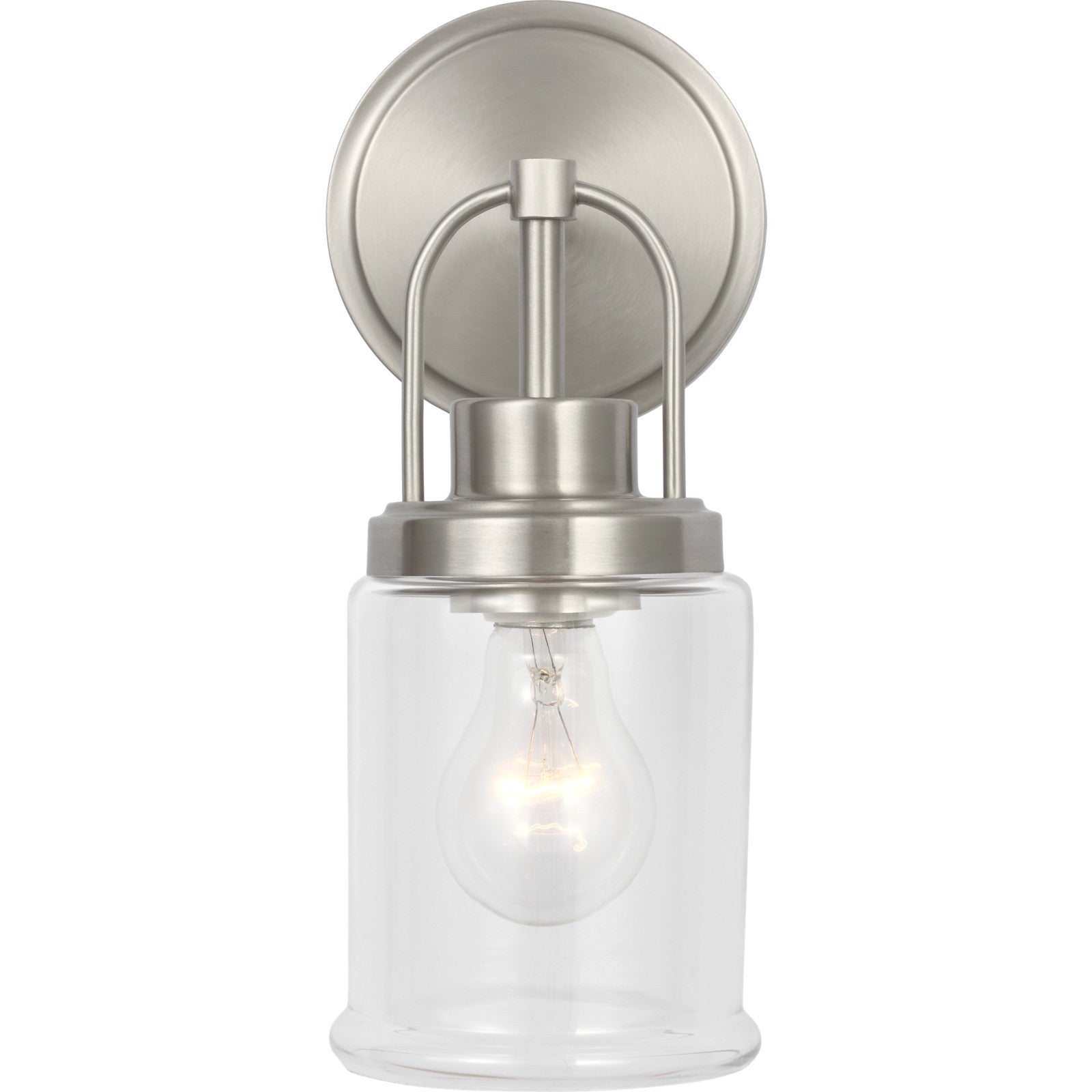 Anders Small Vanity in Brushed Nickel - Visual Comfort Wall Lights