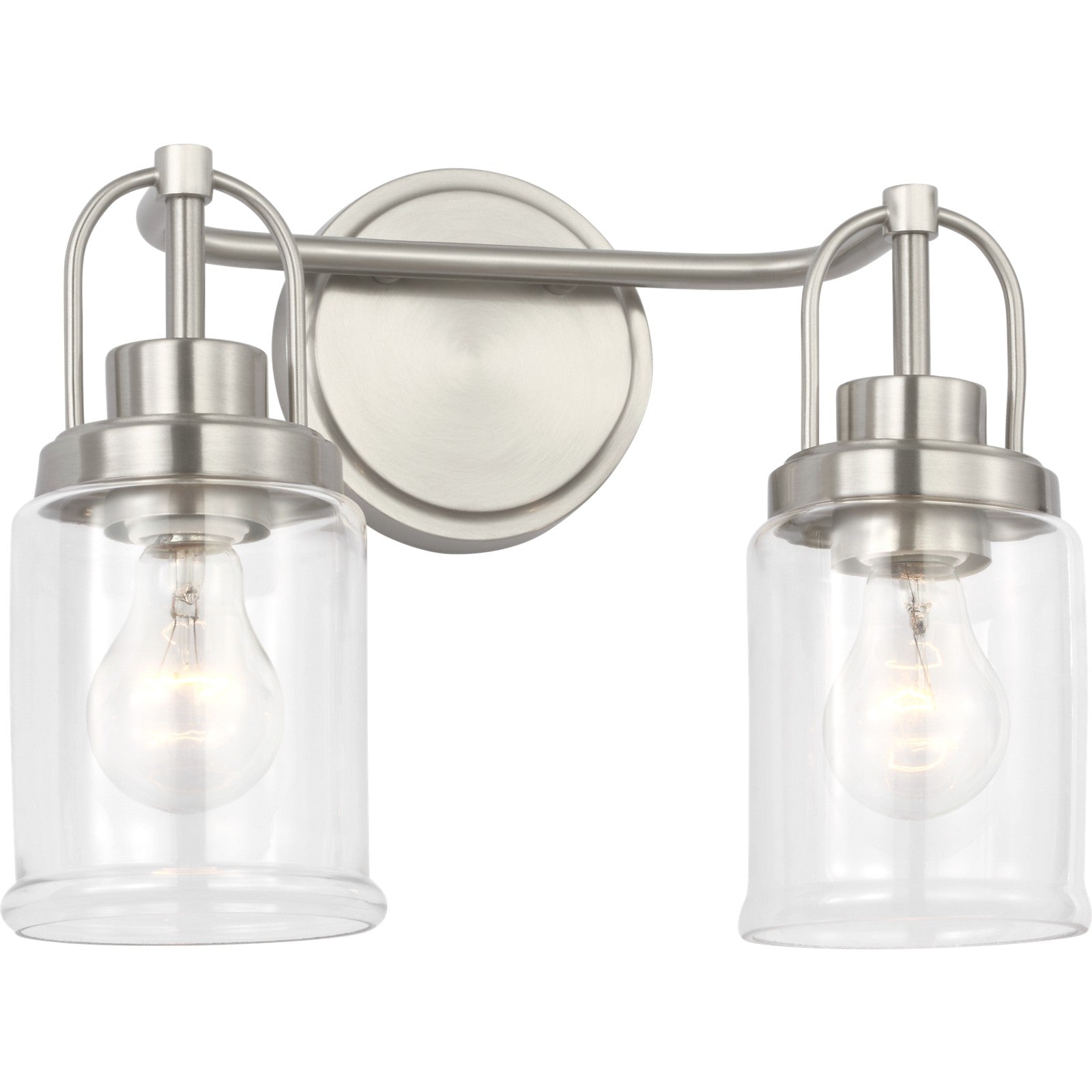 Anders Medium Vanity in Brushed Nickel - Visual Comfort Wall Lights