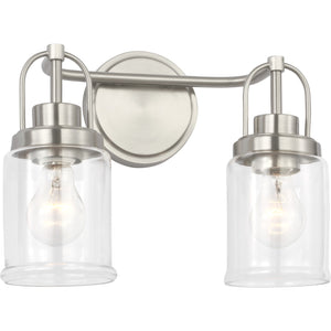 Anders Medium Vanity in Brushed Nickel - Visual Comfort Wall Lights