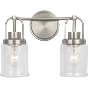 Anders Medium Vanity in Brushed Nickel - Visual Comfort Wall Lights