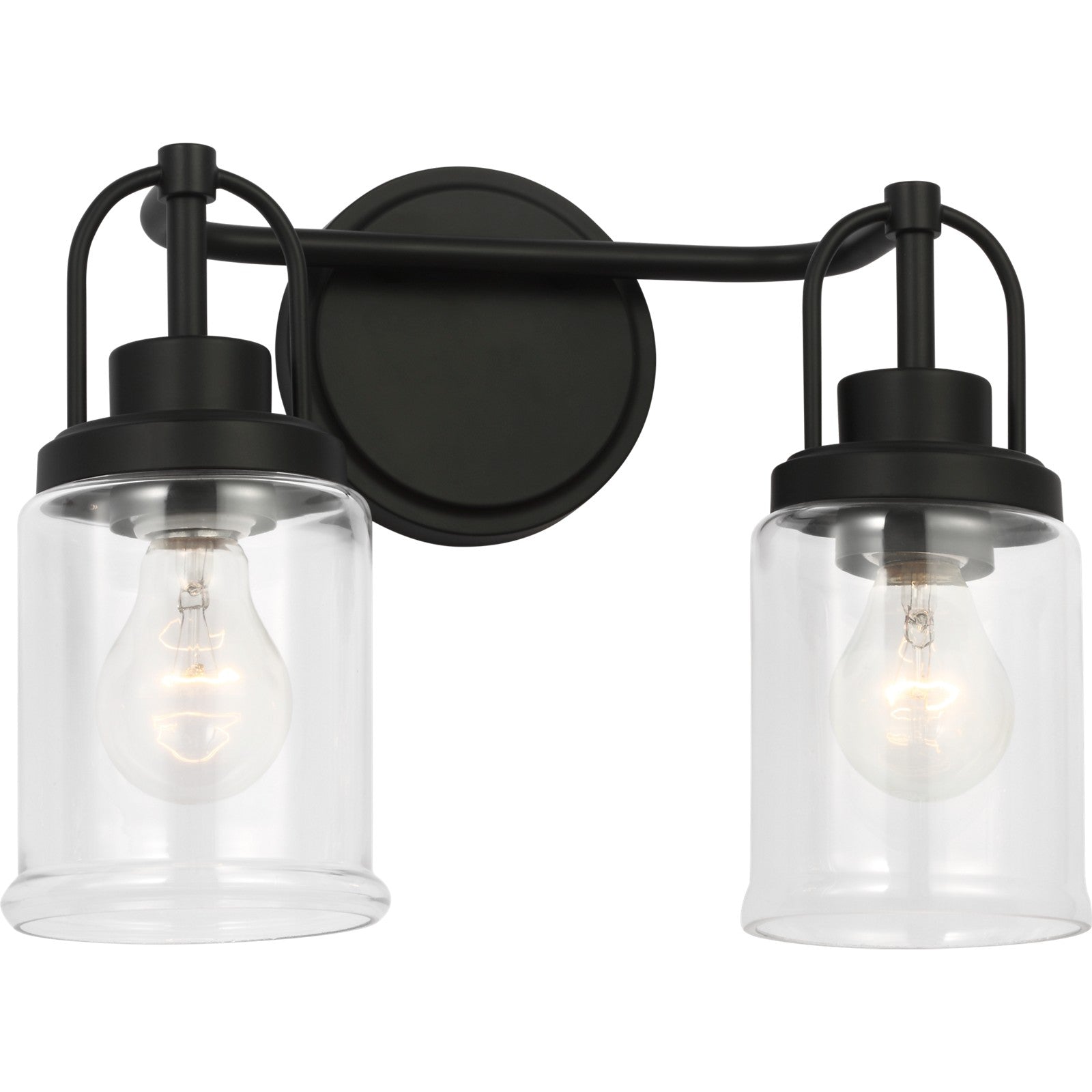 Anders Medium Vanity in Brushed Nickel - Visual Comfort Wall Lights