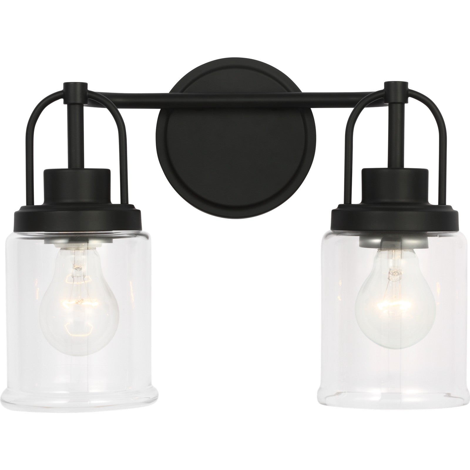 Anders Medium Vanity in Brushed Nickel - Visual Comfort Wall Lights