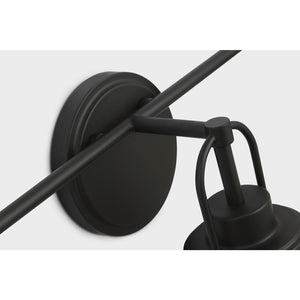 Anders Large Vanity in Midnight Black - Visual Comfort Wall Lights