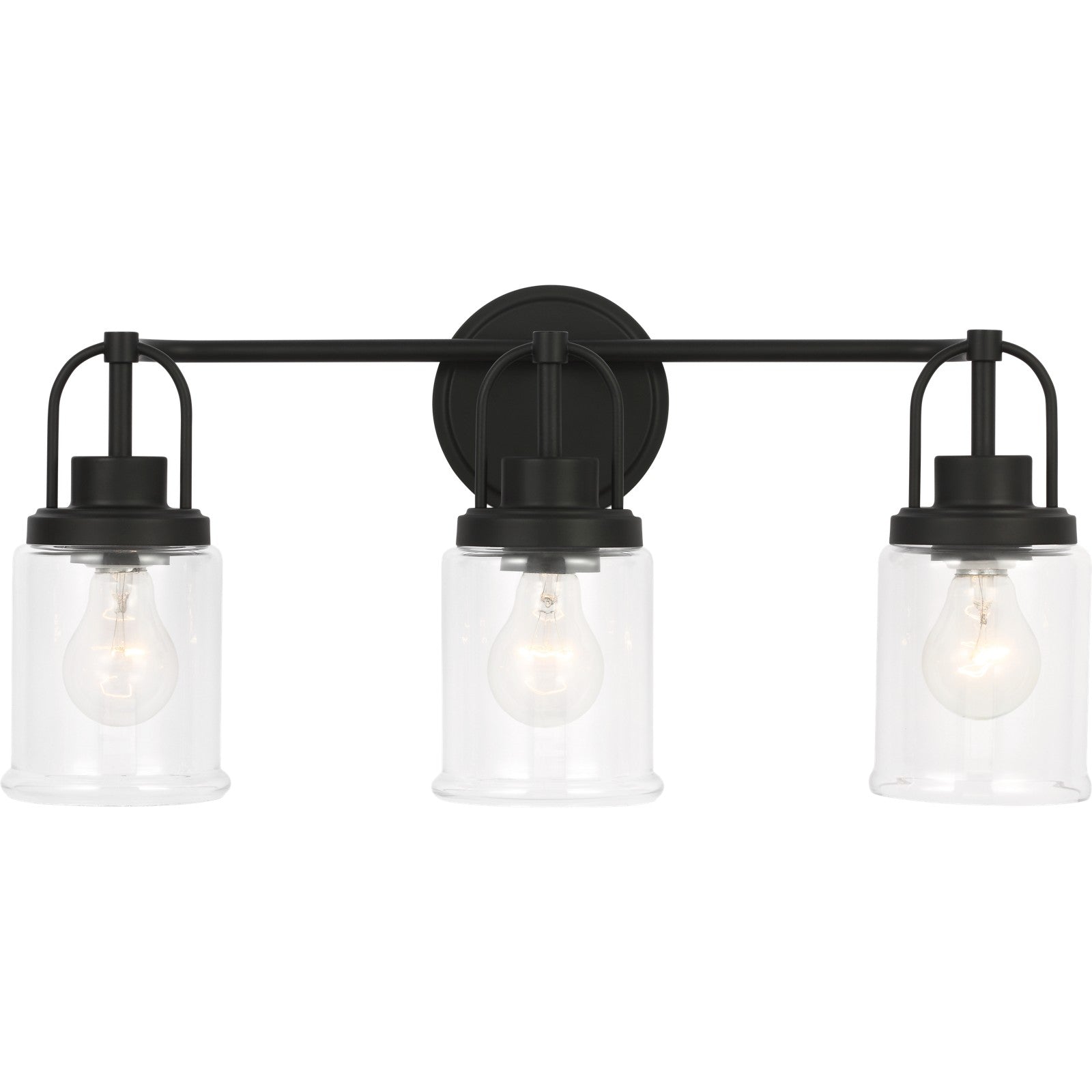 Anders Large Vanity in Midnight Black - Visual Comfort Wall Lights