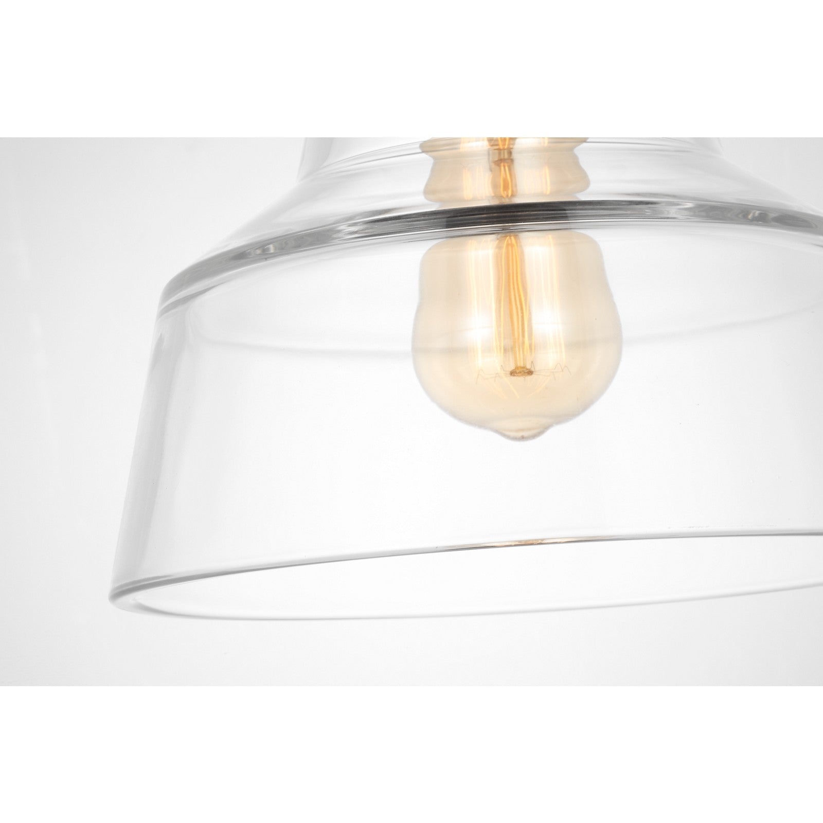 Baskin Chimney Pendant in Painted Aged Brass / Dark Weathered Zinc - Visual Comfort Ceiling Lights