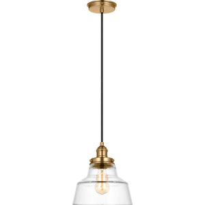 Baskin Chimney Pendant in Painted Aged Brass / Dark Weathered Zinc - Visual Comfort Ceiling Lights