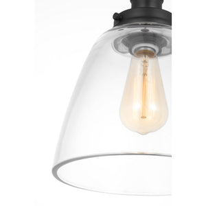 Baskin Dome Pendant in Painted Aged Brass / Dark Weathered Zinc - Visual Comfort Ceiling Lights