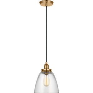 Baskin Dome Pendant in Painted Aged Brass / Dark Weathered Zinc - Visual Comfort Ceiling Lights