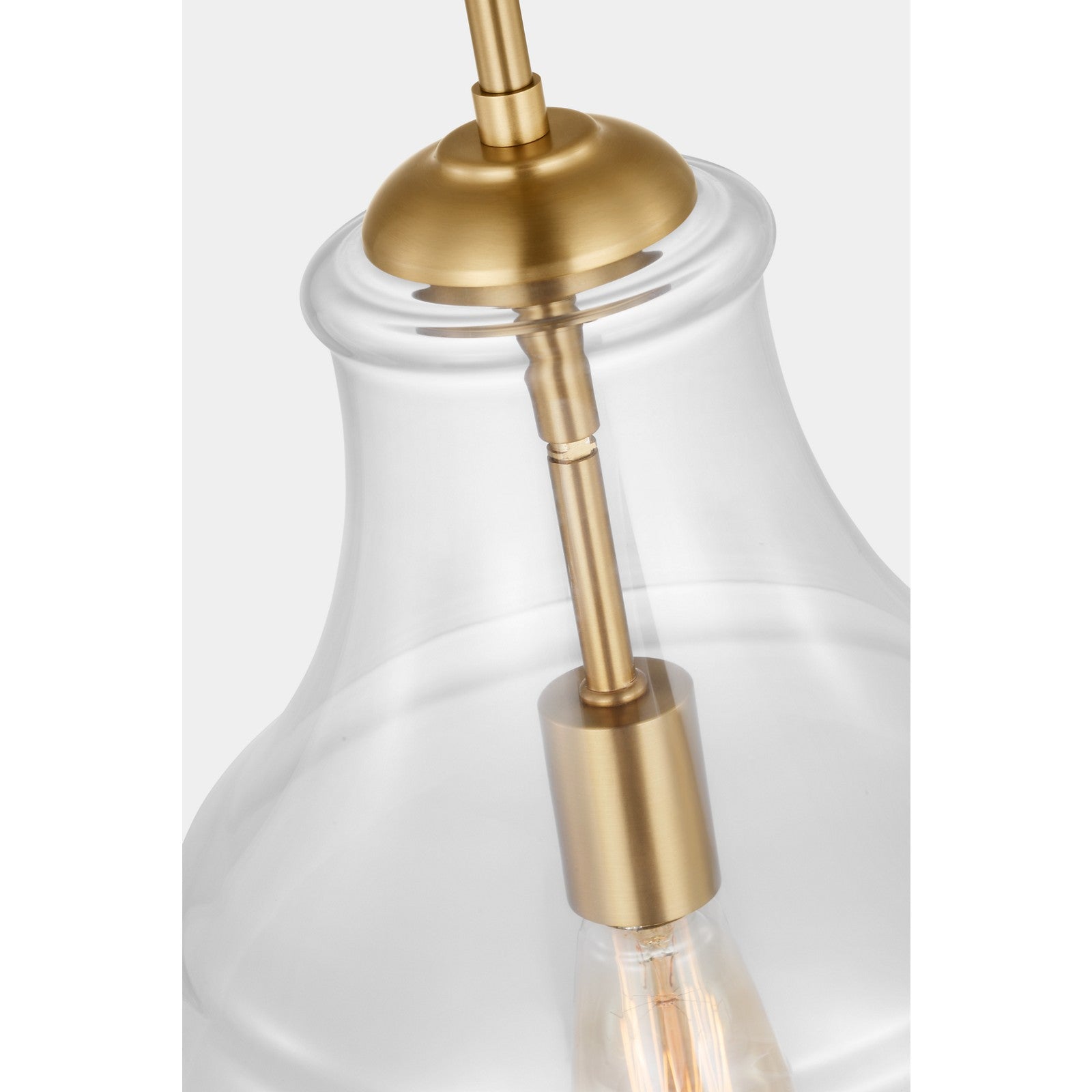 Zola One Light Pendant in Satin Nickel - Visual Comfort Ceiling Lights