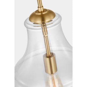 Zola One Light Pendant in Satin Nickel - Visual Comfort Ceiling Lights
