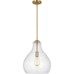 Zola One Light Pendant in Satin Nickel - Visual Comfort Ceiling Lights