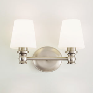 Xavierre 2 - Light Vanity Satin Nickel - Visual Comfort Wall Lights