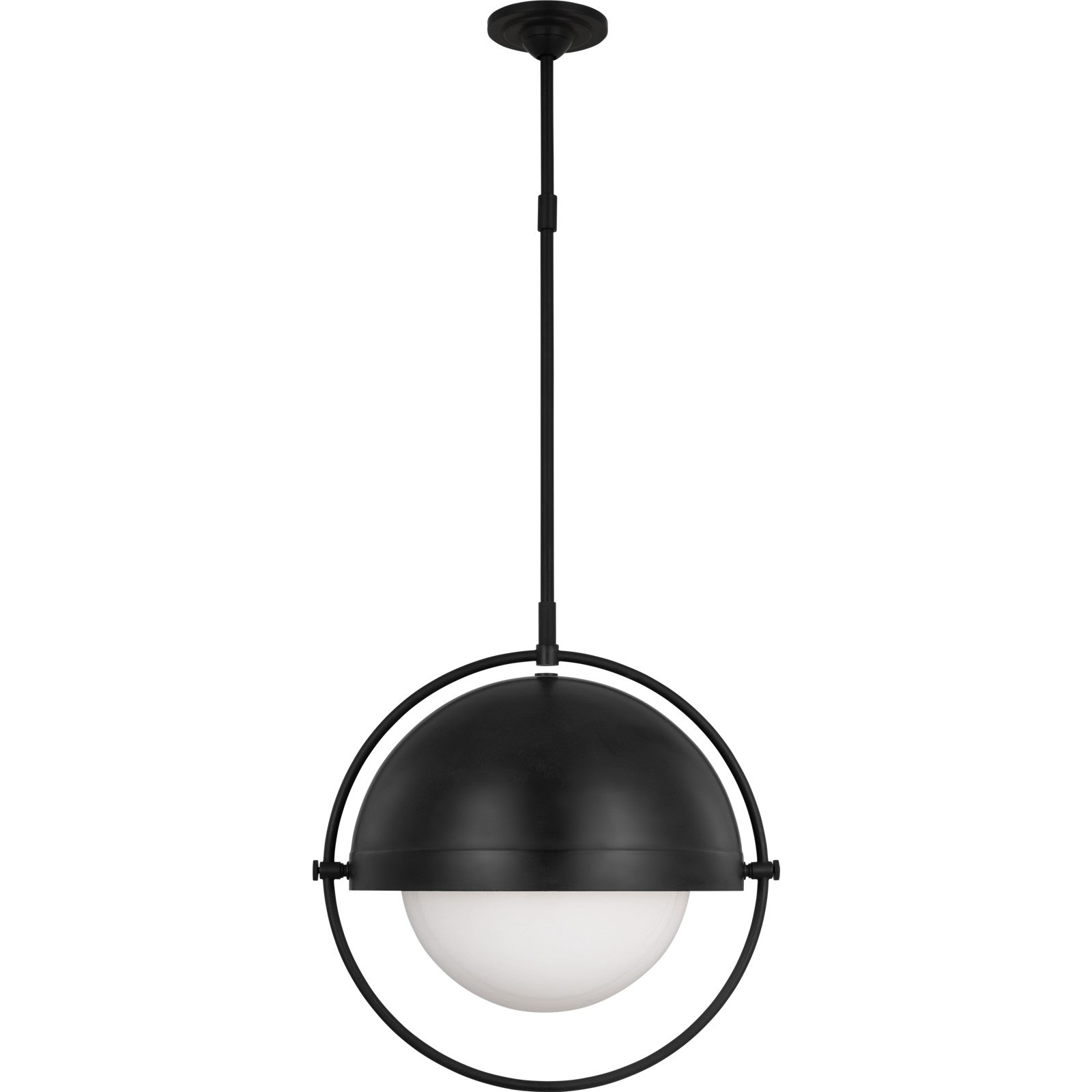 Bacall Extra Large Pendant Aged Iron - Visual Comfort Ceiling Lights