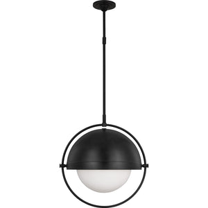 Bacall Extra Large Pendant Aged Iron - Visual Comfort Ceiling Lights