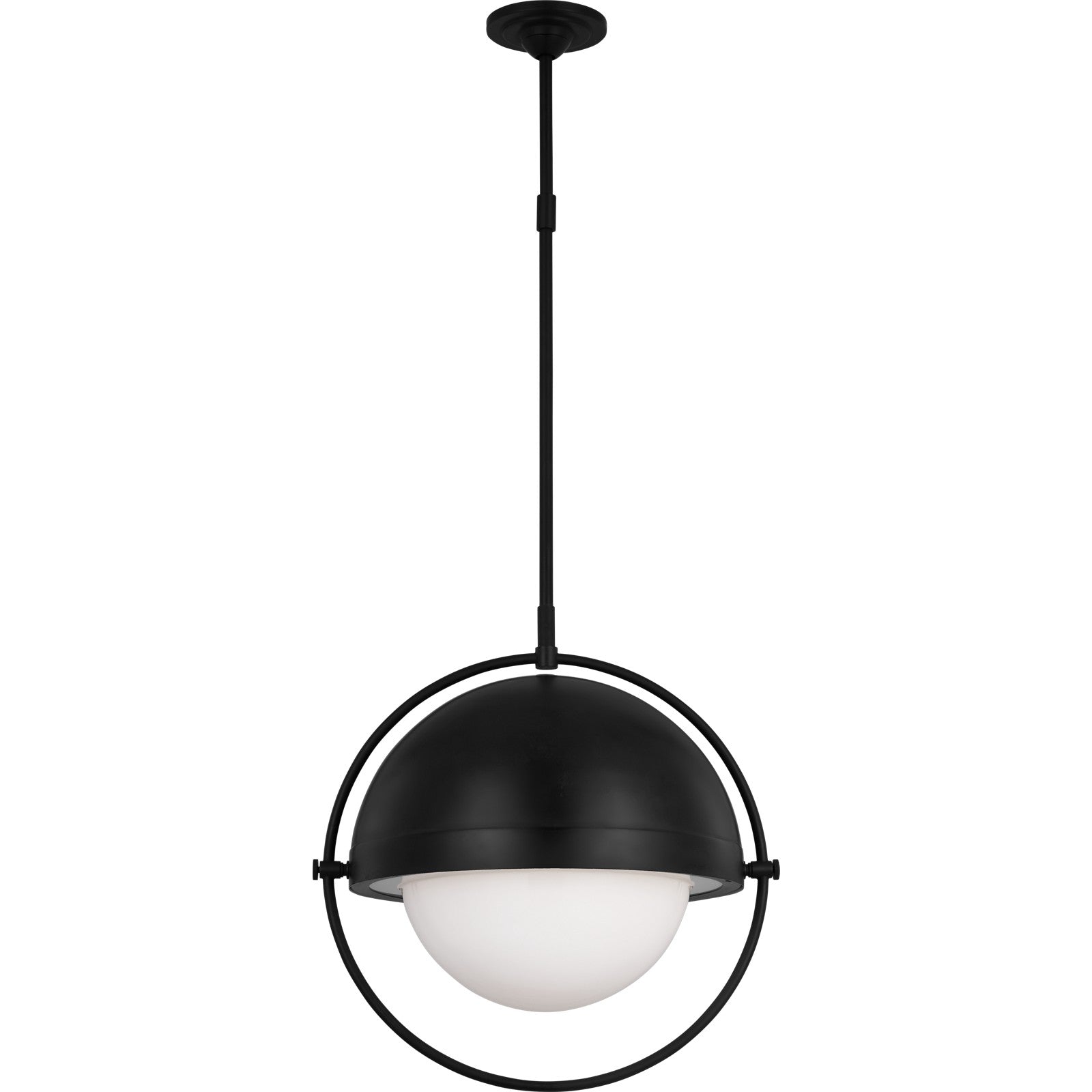 Bacall Extra Large Pendant Aged Iron - Visual Comfort Ceiling Lights