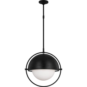 Bacall Extra Large Pendant Aged Iron - Visual Comfort Ceiling Lights