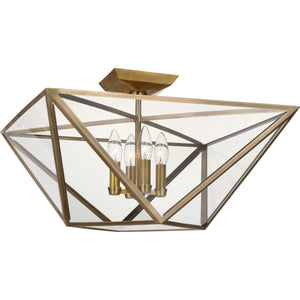 Lorino Large Semi-Flush Mount - Visual Comfort Ceiling Lights