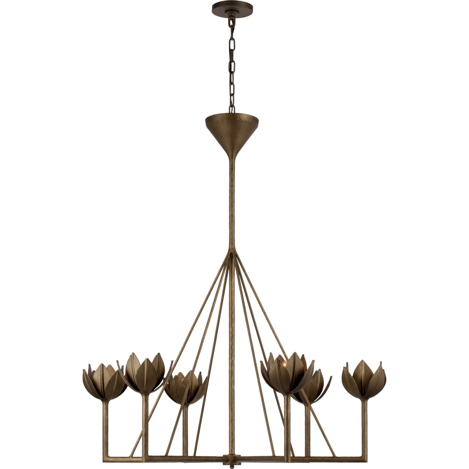 Alberto Large Single Tier Chandelier - Visual Comfort Ceiling Lights