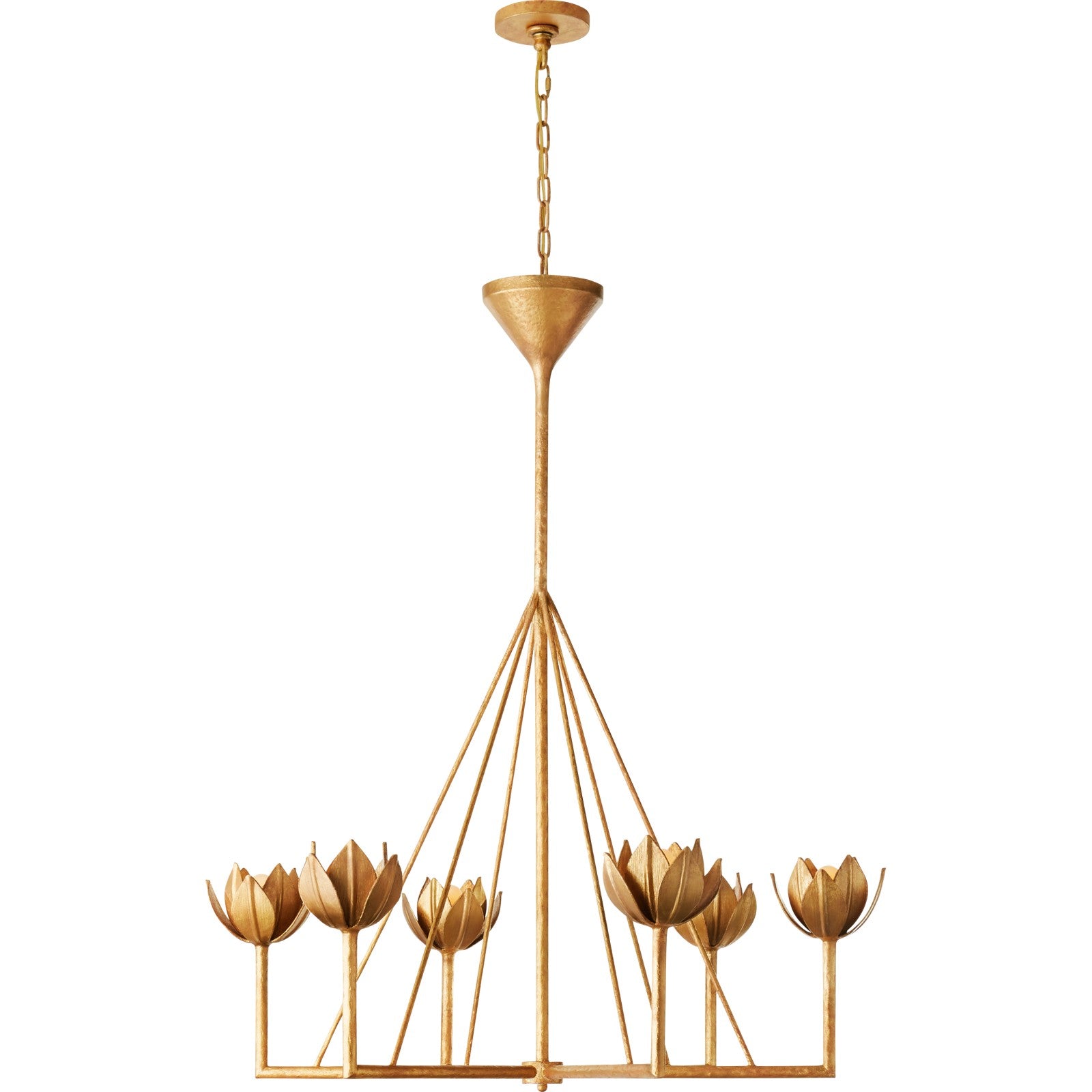 Alberto Large Single Tier Chandelier - Visual Comfort Ceiling Lights