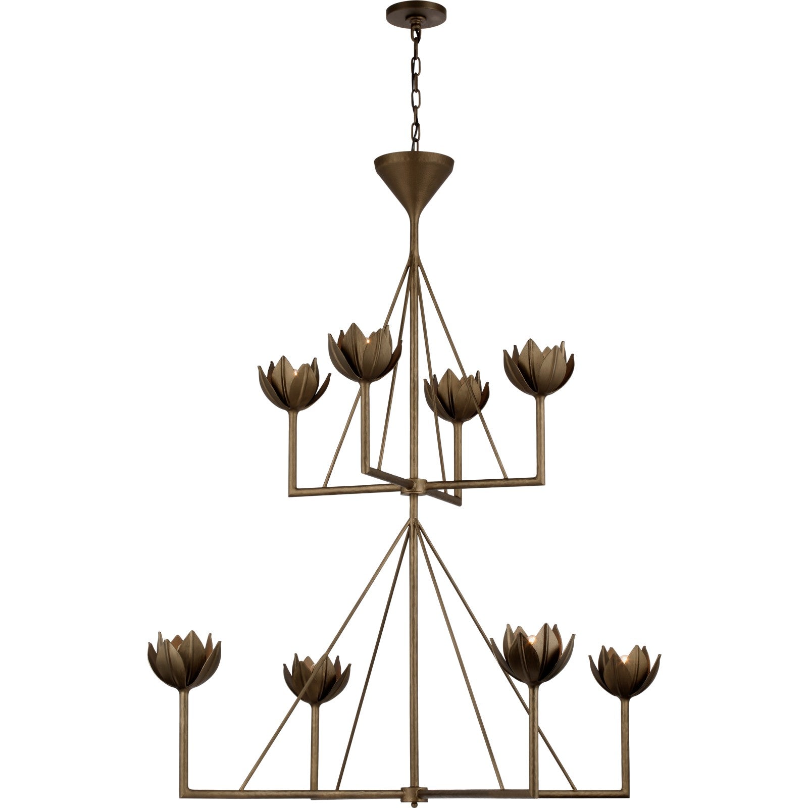 Alberto Large Two Tier Chandelier - Visual Comfort Ceiling Lights