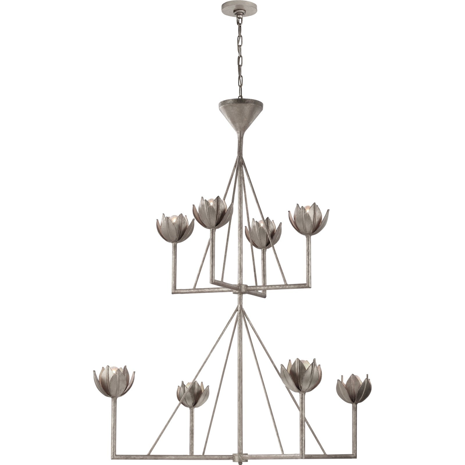 Alberto Large Two Tier Chandelier - Visual Comfort Ceiling Lights