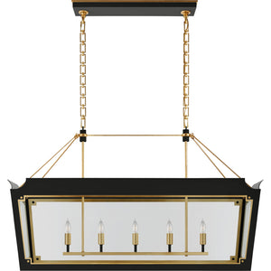 Caddo Medium Linear Lantern - Visual Comfort Ceiling Lights