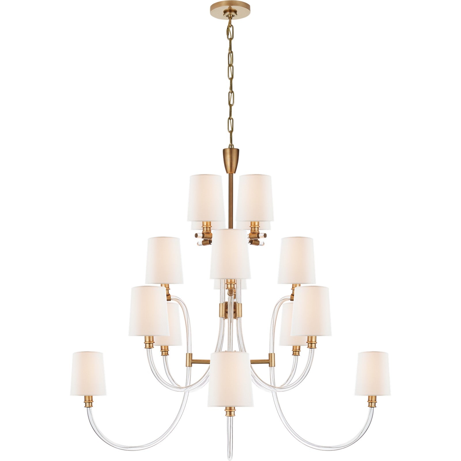 Clarice Large Chandelier - Visual Comfort Ceiling Lights