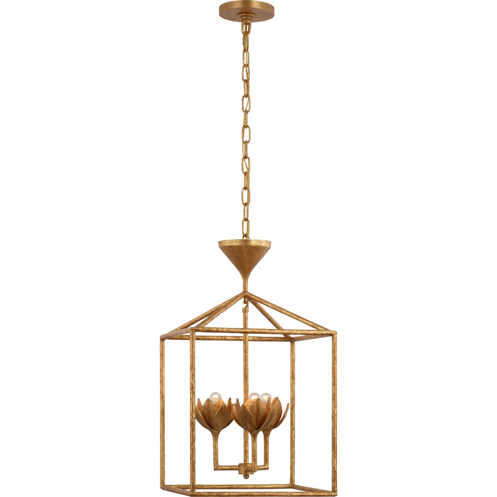 Alberto Small Open Cage Lantern - Visual Comfort Ceiling Lights