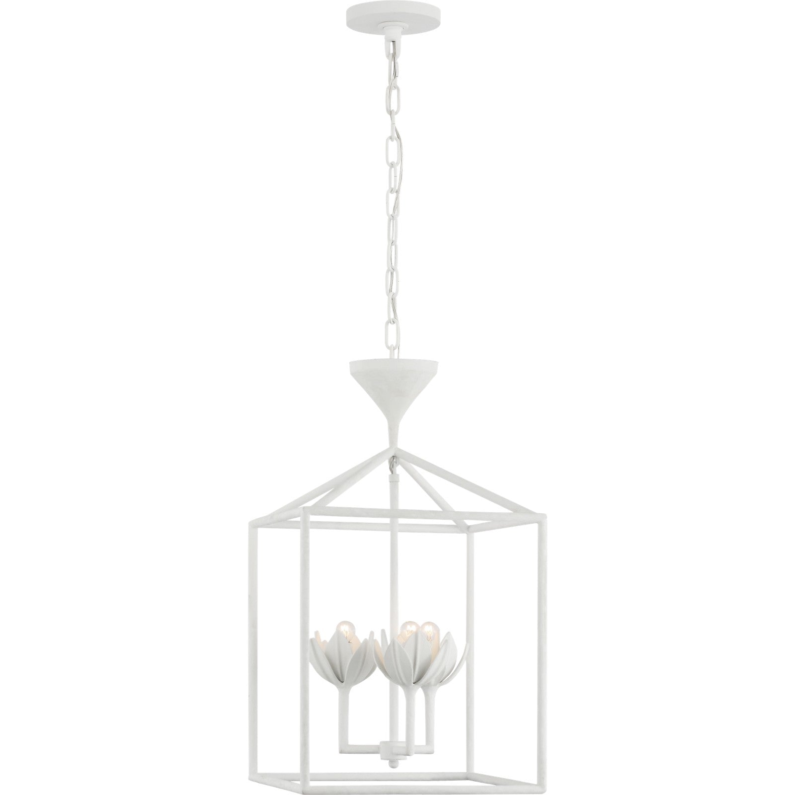 Alberto Small Open Cage Lantern - Visual Comfort Ceiling Lights