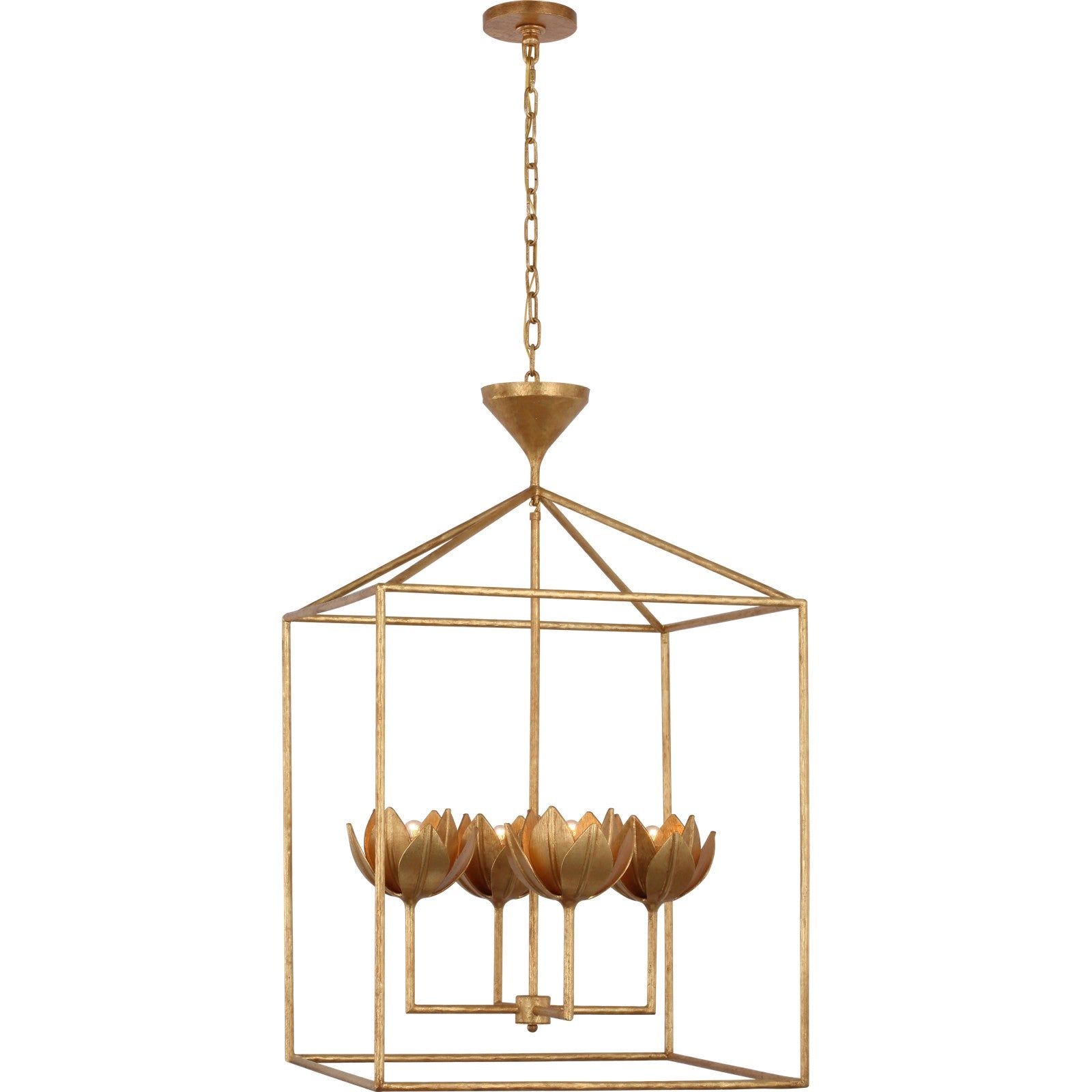 Alberto Large Open Cage Lantern - Visual Comfort Ceiling Lights
