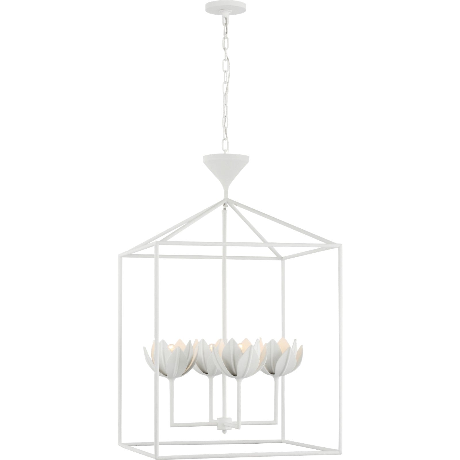 Alberto Large Open Cage Lantern - Visual Comfort Ceiling Lights