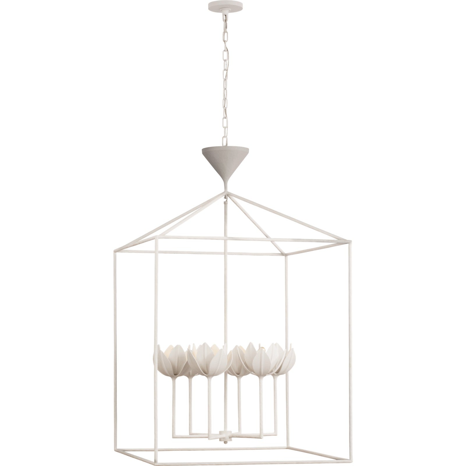 Alberto Extra Large Open Cage Lantern - Visual Comfort Ceiling Lights