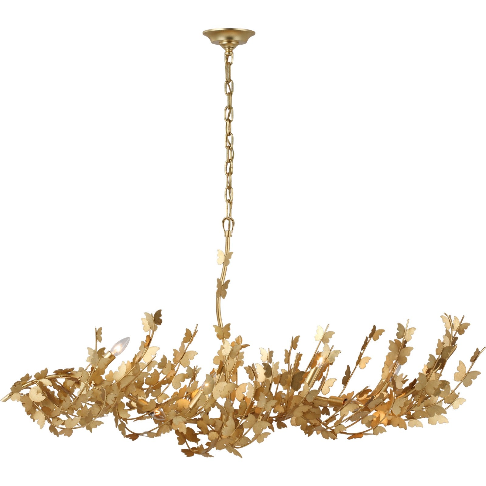 Farfalle Large Linear Chandelier - Visual Comfort Ceiling Lights