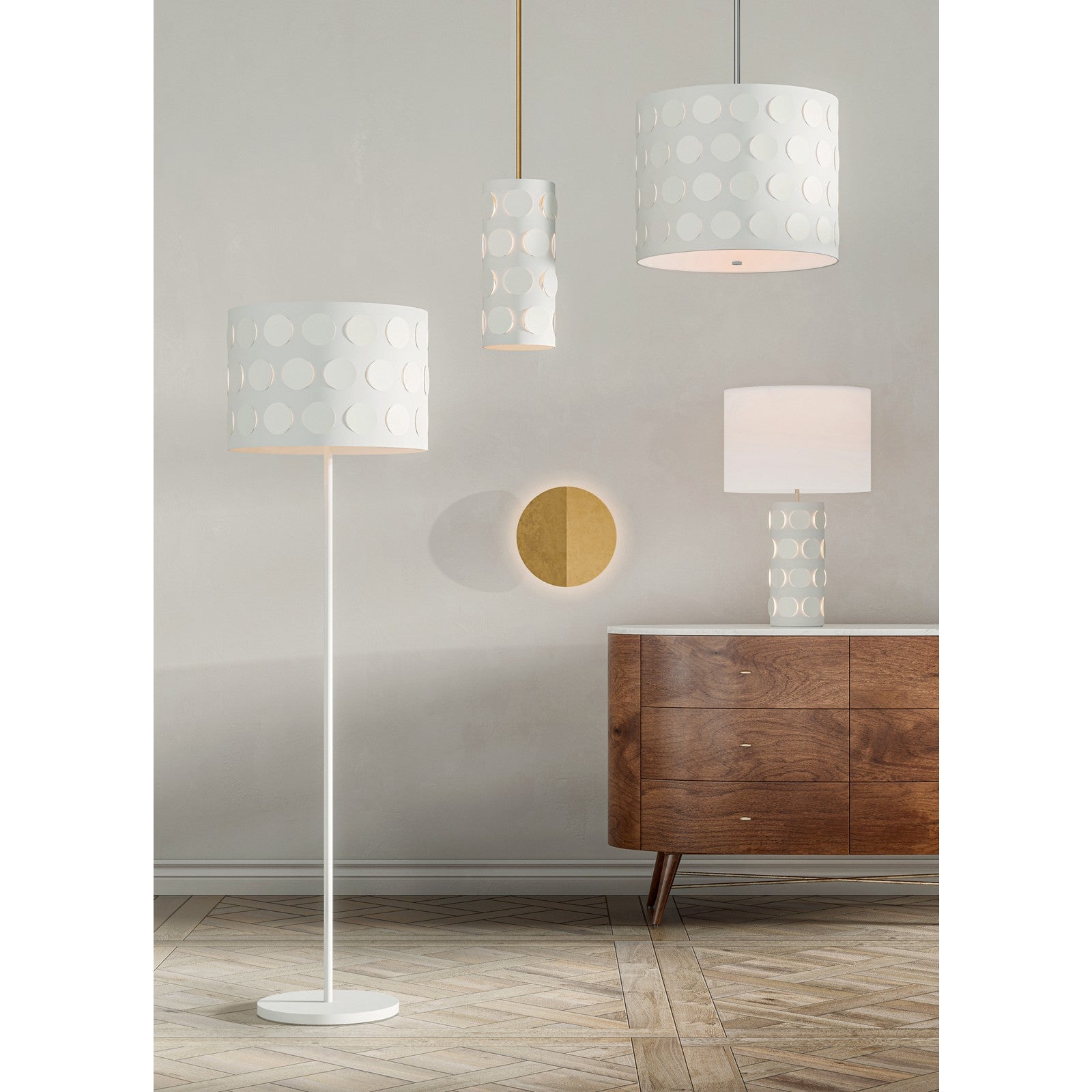 Dottie Small Pendant Burnished Brass - Visual Comfort Ceiling Lights