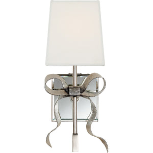Ellery Gros-Grain Bow Small Sconce - Visual Comfort Wall Lights