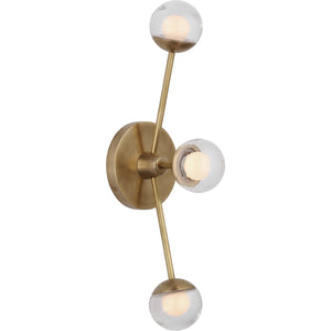 Alloway 19" Triple Linear Sconce - Visual Comfort Wall Lights
