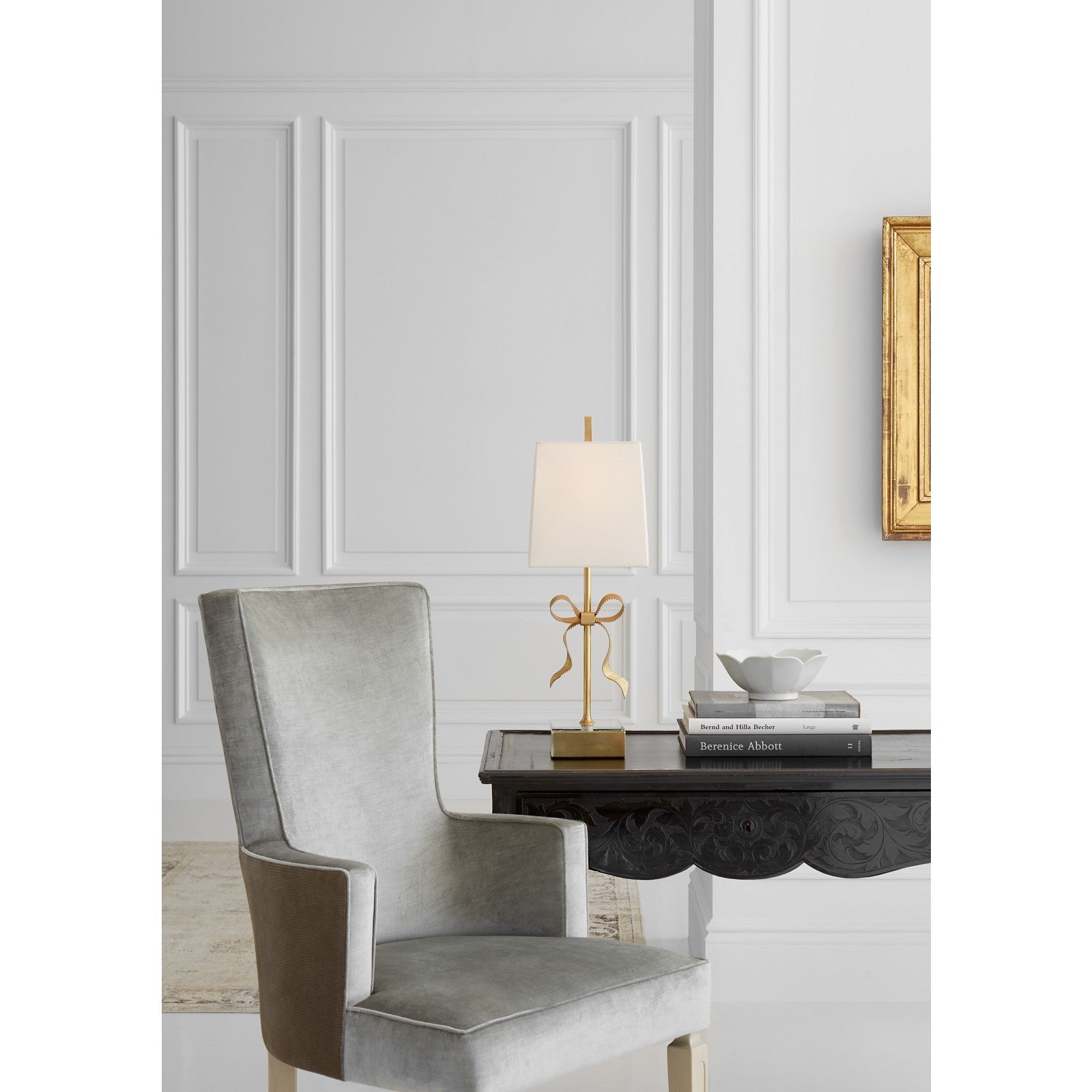 Ellery Gros-Grain Bow Table Lamp - Visual Comfort Table Lamps