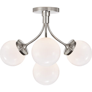 Prescott Medium Semi-Flush Mount - Visual Comfort Ceiling Lights