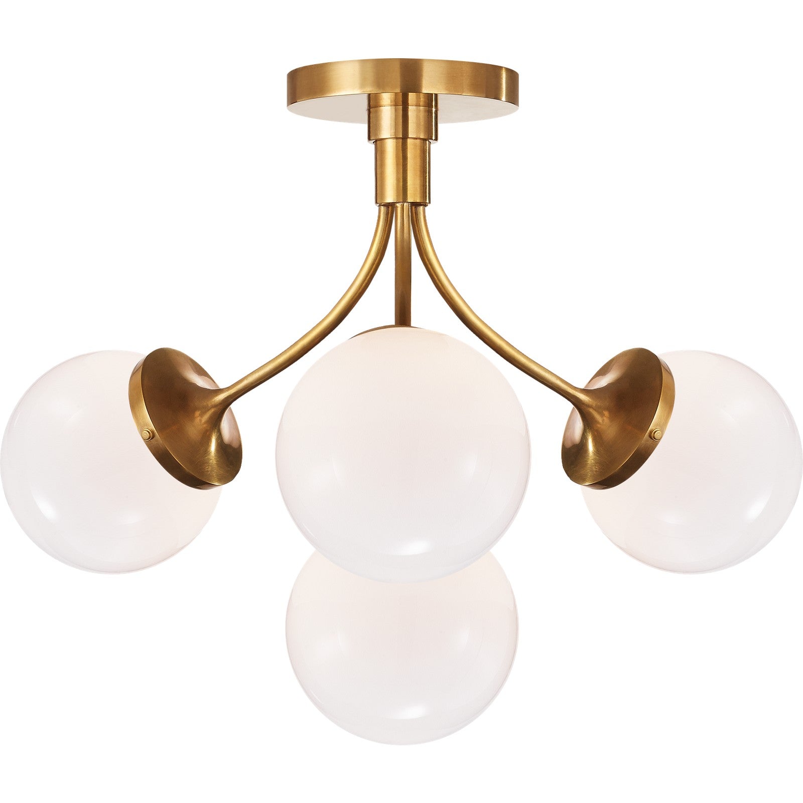 Prescott Medium Semi-Flush Mount - Visual Comfort Ceiling Lights