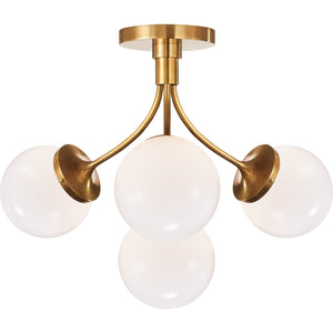 Prescott Medium Semi-Flush Mount - Visual Comfort Ceiling Lights