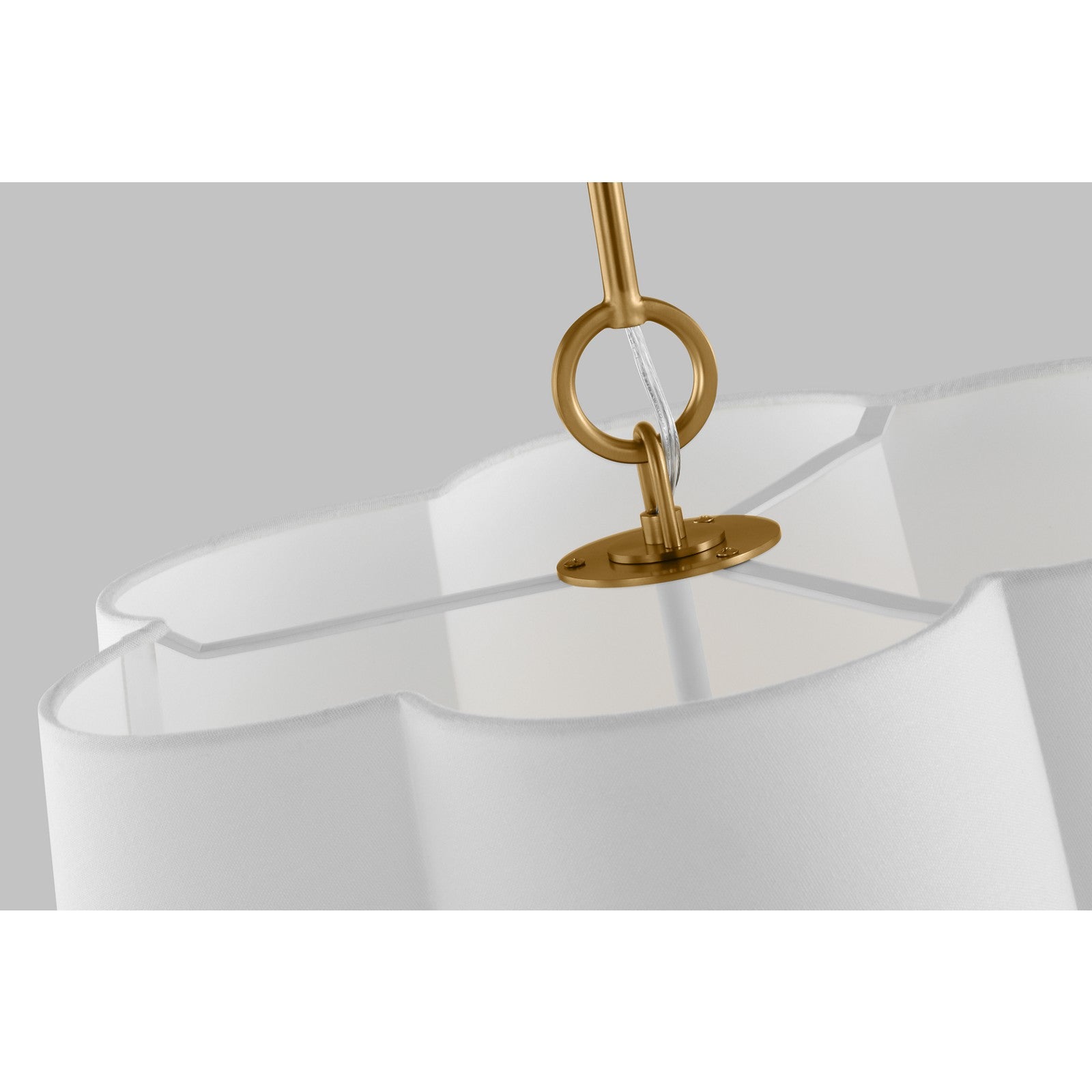 Bronte Medium Hanging Shade Burnished Brass - Visual Comfort Ceiling Lights