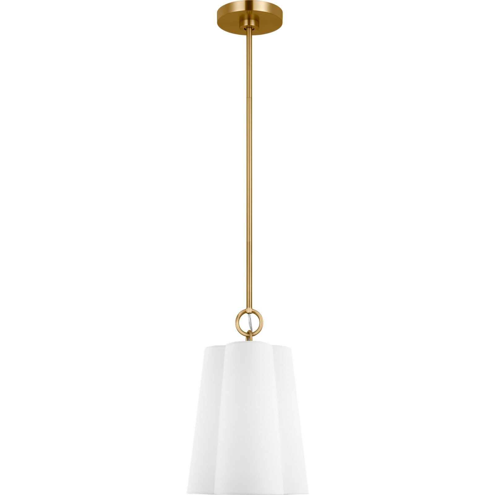 Bronte Small Hanging Shade Burnished Brass - Visual Comfort Ceiling Lights