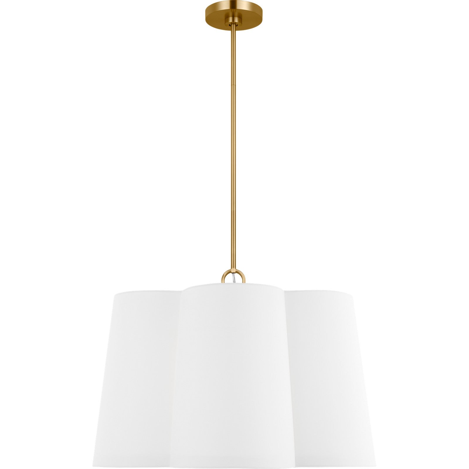 Bronte Large Hanging Shade Burnished Brass - Visual Comfort Ceiling Lights