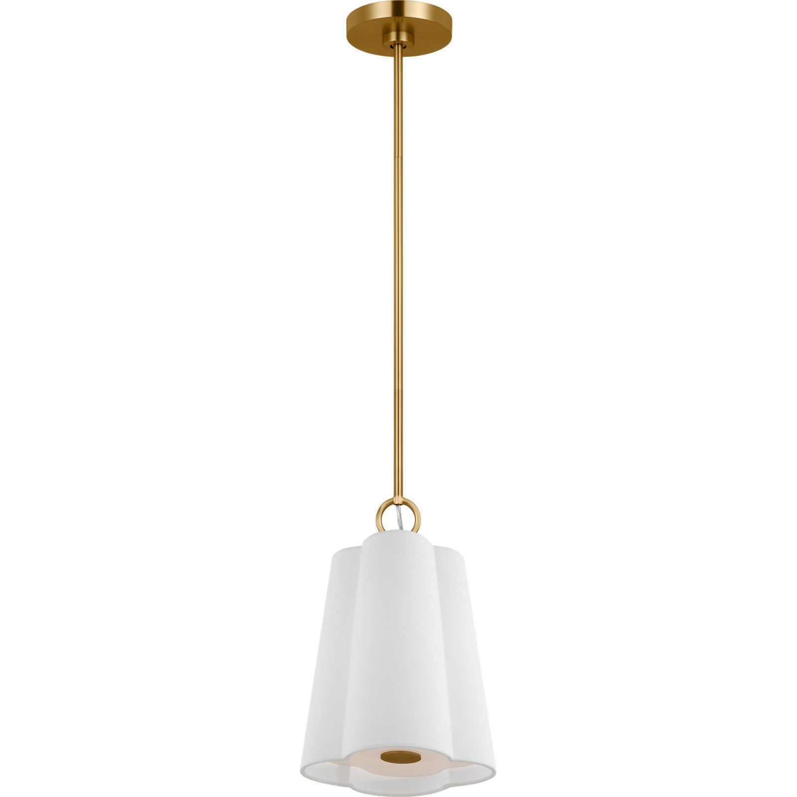 Bronte Small Hanging Shade Burnished Brass - Visual Comfort Ceiling Lights