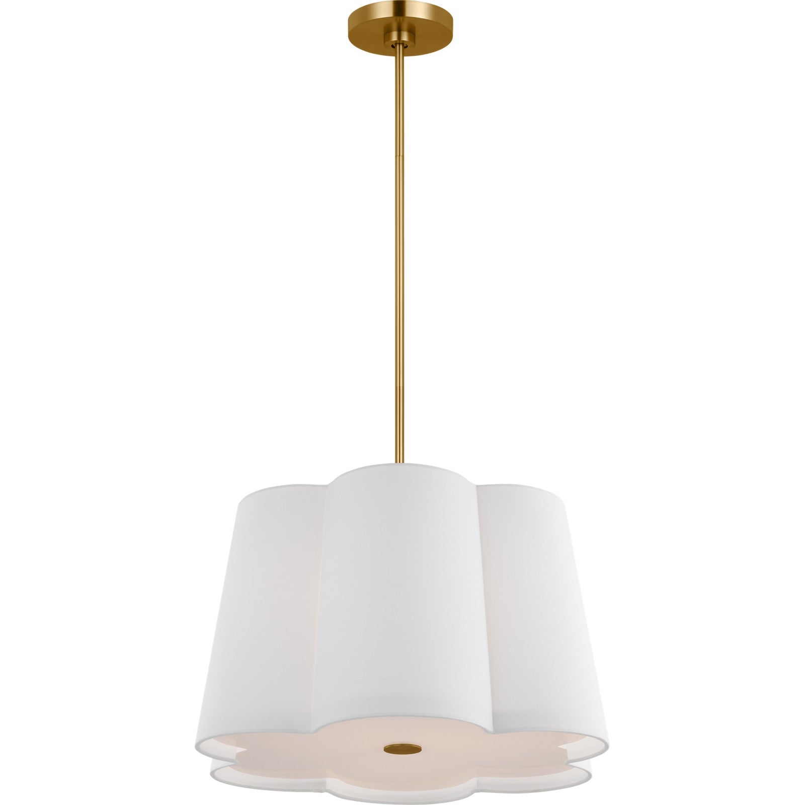 Bronte Medium Hanging Shade Burnished Brass - Visual Comfort Ceiling Lights