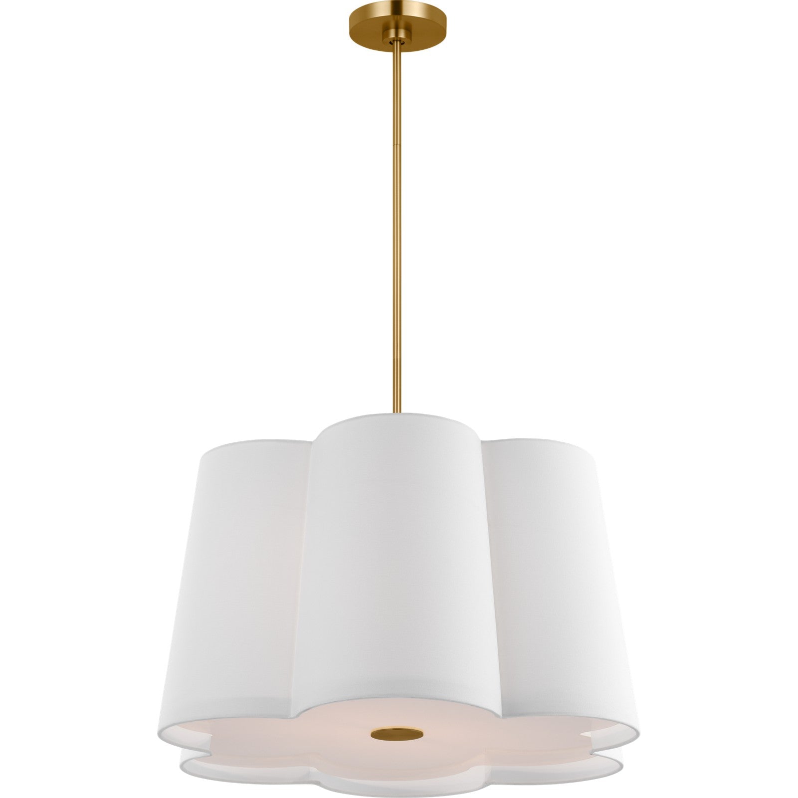 Bronte Large Hanging Shade Burnished Brass - Visual Comfort Ceiling Lights
