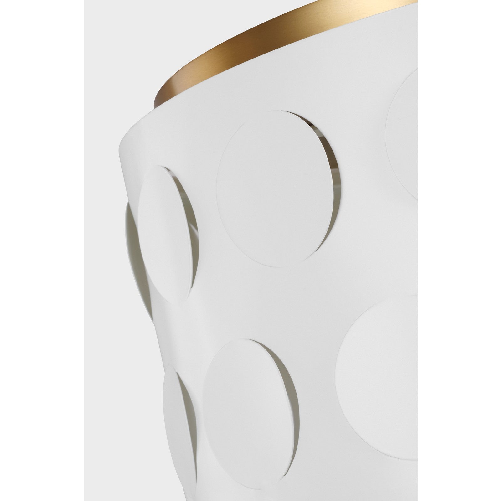 Dottie Medium Flush Mount Burnished Brass - Visual Comfort Ceiling Lights